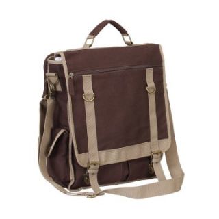 Goodhope Expresso Vertical Canvas Briefcase   Briefcases & Attaches