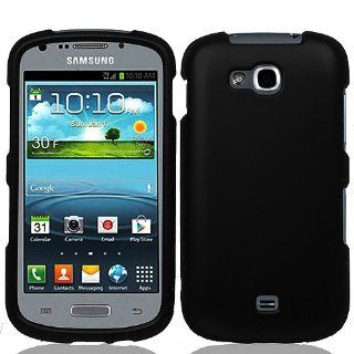 Black Hard Cover Case for Samsung Galaxy Axiom SCH R830 Cell Phones & Accessories