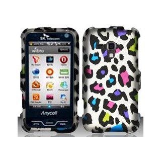 Samsung Galaxy Rush M830 (Boost) Colorful Leopard Design Hard Case Snap On Protector Cover + Free Animal Rubber Band Bracelet Cell Phones & Accessories