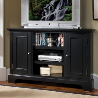 Home Styles Bedford Corner Entertainment TV Stand   Black Finish   TV Stands