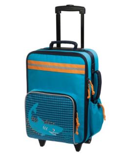 Lassig Kids Mini Rolling Trolley Bag   Blue Shark   Luggage