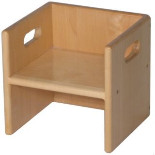 Strictly for Kids Premier Solid Maple Cube Chair   Daycare Tables & Chairs