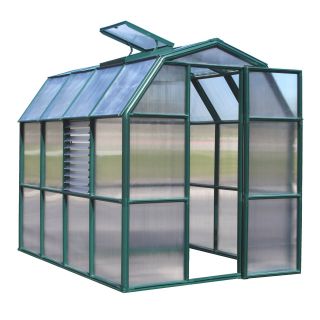 Rion Majestic 6.5 x 8.5 Green Frame Greenhouse Kit   Greenhouses