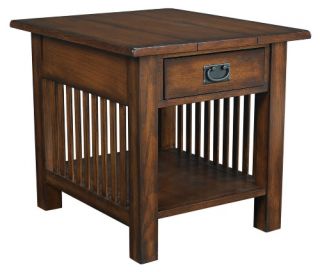 Hammary Canyon Rectangular Drawer End Table   End Tables