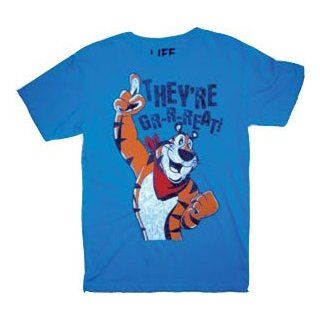 Tony the Tiger Kellogg's They're Gr r reat Adult Blue T Shirt Clothing