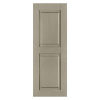 Perfect Shutters 14.5W in. Raised Panel Straight Top Vinyl Shutters   Exterior Window Shutters
