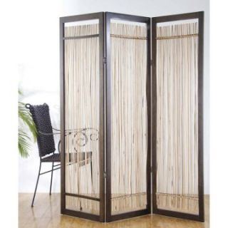 Screen Gems Lanai Bamboo and Rattan Room Divider in Cappuccino   Room Dividers