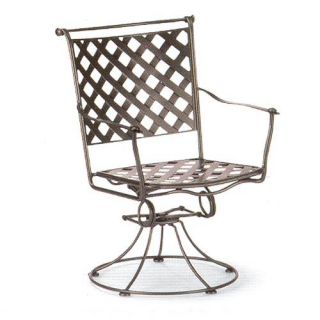 Woodard Maddox Swivel Rocker Dining Chair   Outdoor Dining Chairs