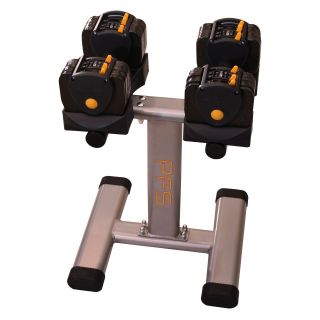 Performance Fitness Systems Adjustable Dumbbells with Stand   3 24 lbs.   Dumbbells