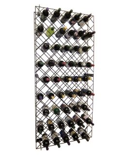 Black Metal Diamond 145 Bottle Wine Rack   Wine Accessories