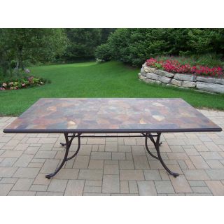 Oakland Living Stone Art 84 x 42 in. Patio Dining Table   Patio Tables