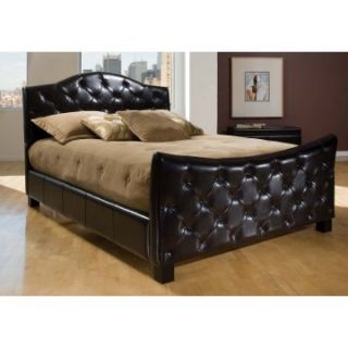 Carnigan Tufted Leather Platform Bed   Beds