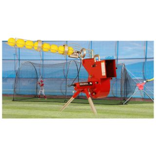 Heater 24 ft. Combo Pitching Machine & Xtender Batting Cage Package   Batting Cages