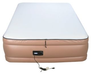 Airtek Raised Memory Foam Air Bed with Built In Pump   Air Mattresses