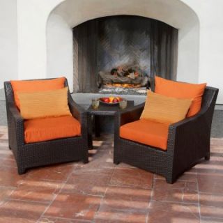 RST Outdoor Tikka Club Chair Set and Side Table   Conversation Patio Sets