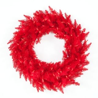 30 in. Red Ashley Pre lit Wreath   Christmas Wreaths
