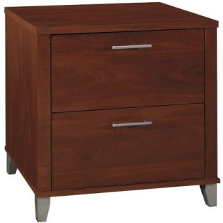 Bush Somerset Cherry Lateral File Cabinet   File Cabinets