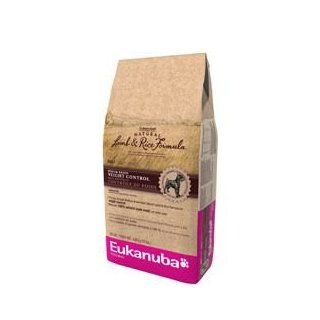 Eukanuba Natural Adult Medium Breed Weight Control Lamb & Rice Formula Dry Dog Food  Dry Pet Food 