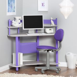 Calico Study Corner Desk   Purple   Kids Desks