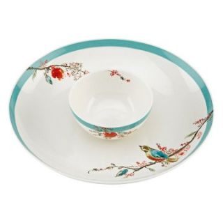 Lenox Chirp Chip and Dip   2 Piece Set   Divided Plates & Dishes