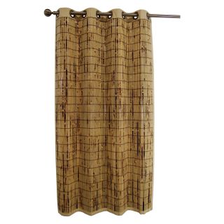 Versailles Tortoise Shell Bamboo Grommet Top Panel   Curtains
