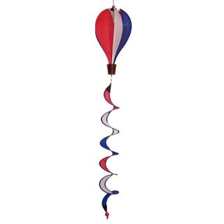 In the Breeze Mini Red White Blue Hot Air Balloon Wind Spinner   Wind Spinners