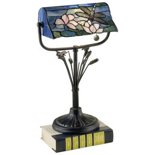 Dale Tiffany Dragonfly Bankers Lamp   Table Lamps