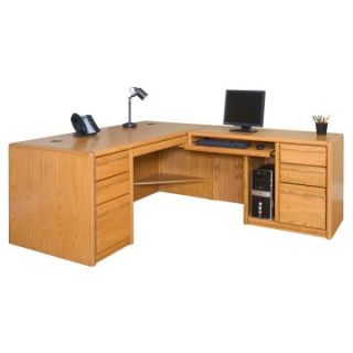 Martin Home Furnishings Miranda Executive L Shaped Desk   Left Hand Facing   Desks
