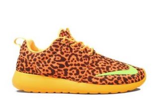 Nike Roshe Run FB Leopard   Bright Citrus Lime (580573 838) Shoes