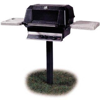 Mhp Gas Grills Wnk4 Propane Gas Grill W/ Searmagic Grids On In ground Post  Freestanding Grills  Patio, Lawn & Garden