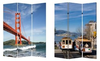 Screen Gems San Francisco Double Sided Room Divider   Room Dividers