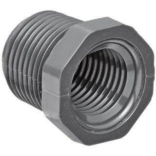 Spears 839 Series PVC Pipe Fitting, Bushing, Schedule 80, 2" NPT Male x 1/2" NPT Female Industrial Pipe Fittings
