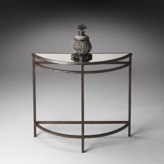Butler 32H in. Demilune Console Table   Metalworks   Console Tables