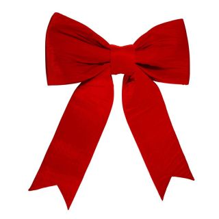 Vickerman 4 ft. Red Velvet Bow UV Resistant   Christmas Wreaths