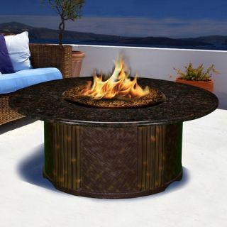 California Outdoor Concepts Tradewinds Round Chat Height Fire Pit Table   Fire Pits