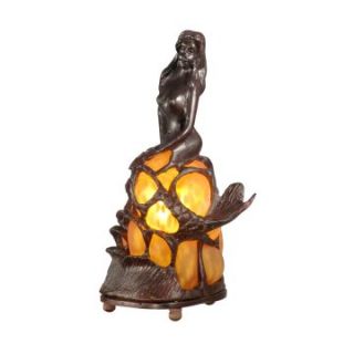Dale Tiffany Amber Mermaid Accent Lamp   Table Lamps