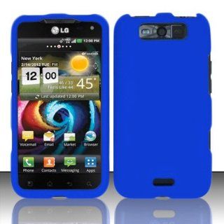 LG Connect 4G MS840 / Viper 4G LS840 Case Classic Blue Hard Cover Protector (Metro PCS / Sprint) with Free Car Charger + Gift Box By Tech Accessories Cell Phones & Accessories