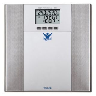 Biggest Loser Stainless Steel Body Fat Scale by Taylor   Monitors and Scales