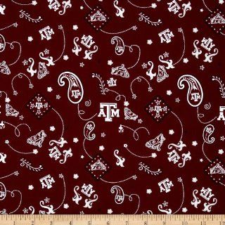 Collegiate Cotton Broadcloth Texas A&M University Fabric