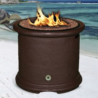 California Outdoor Concepts Island Chat Height Fire Pit   Brown   Fire Pits