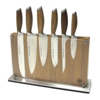 Schmidt Brothers Cutlery Bonded Teak 7 Piece Starter Set   Knives & Cutlery
