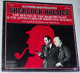 THE HOUND OF THE BASKERVILLES & THE ADVENTURES OF SHERLOCK HOLMES (From the Original Movie Soundtrack   Sherlock Holmes) 3 Record Set Music