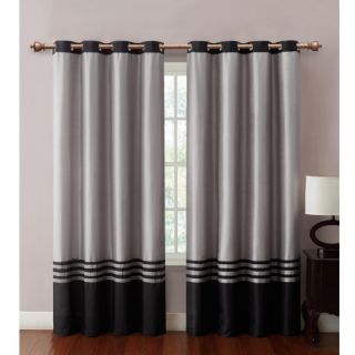 Victoria Classics Barclay Faux Silk Grommet Panel   Curtains