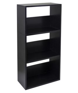 Way Basics Eco Friendly Triplet 3 Shelf   Bookcases