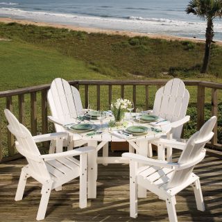 Great American Woodies Lifestyle Recycled Plastic Patio Dining Set   Seats 4   Patio Dining Sets