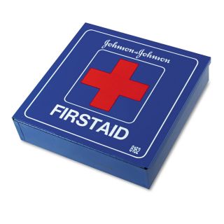 Johnson & Johnson Red Cross Industrial First Aid Kit for 50 People   225 Pieces   First Aid Kits