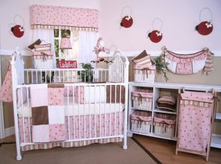 Brandee Danielle Ladybug Dragonfly Pink Decorative Pillow   Nursery Decor