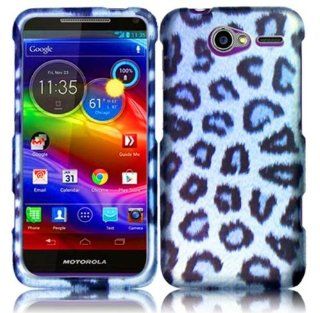 Motorola Electrify M XT901 ( US Cellular ) Phone Case Accessory Icey Leopard Hard Snap On Cover with Free Gift Aplus Pouch Cell Phones & Accessories