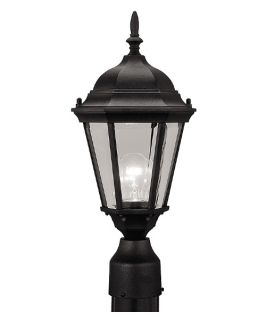 Livex Hamilton 7558 04 Post Lantern 18H in. Black   Outdoor Post Lighting