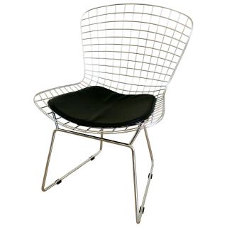 Baxton Studios Bertoia Style Wire Side Chair   Modern Living Room Seating